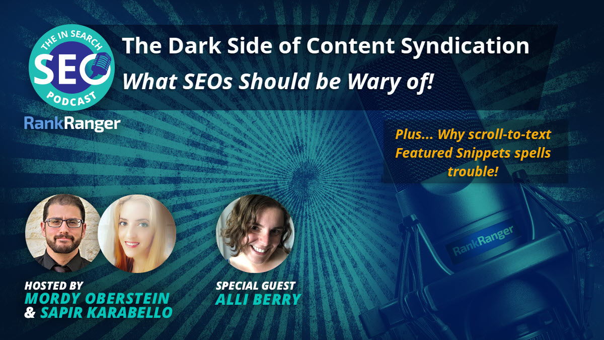 Rank Ranger with Alli Berry: SEO Podcast Interview 