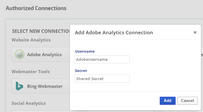 authorize Adobe integration