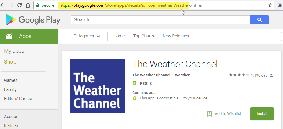 The Weather Channel Android App