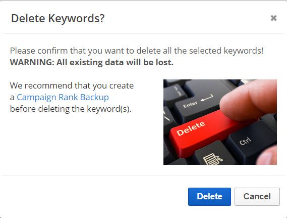 Delete Keywords 