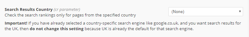 Search Results country