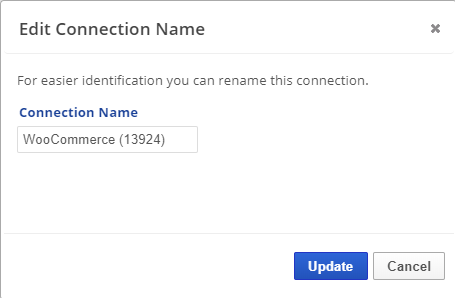Edit Connection Name